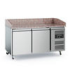 Ecofrost Établi à pizza | acier inoxydable | 390L | 2 portes