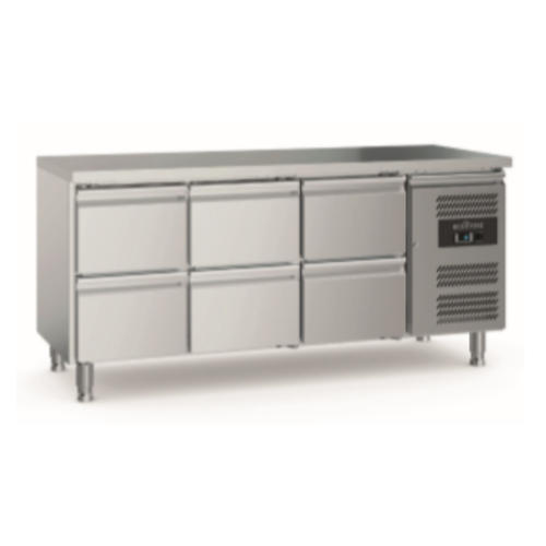  Ecofrost Banc de travail réfrigéré Ecofrost 700 | 6 Chargement | Avec pieds réglables 