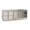 Ecofrost Ecofrost 700 Refrigerated Workbench | 2 doors 4 drawers | With adjustable legs