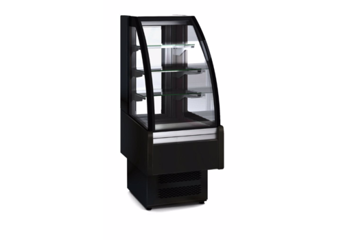  Coreco Vitrine réfrigérée en acier inoxydable avec porte vitrée | 600x730x1,379 mm 