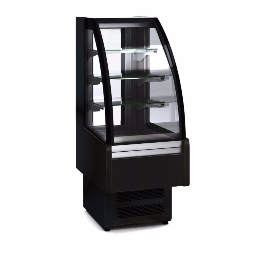 Vitrine réfrigérée en acier inoxydable avec porte vitrée | 600x730x1,379 mm
