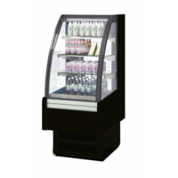 Vitrine réfrigérée en acier inoxydable avec porte vitrée | 600x730x1,379 mm
