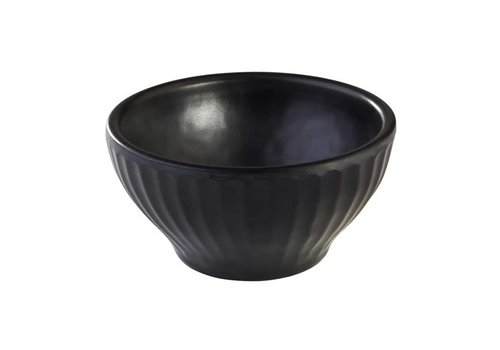  APS Melamine Serve Bowl Black | Aiko Line | 2 formats 