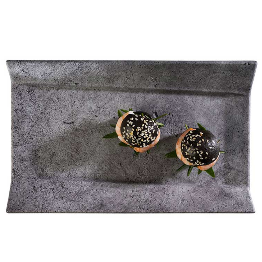 Grey Melamine Serving Tray | Element Line | 4 Sizes