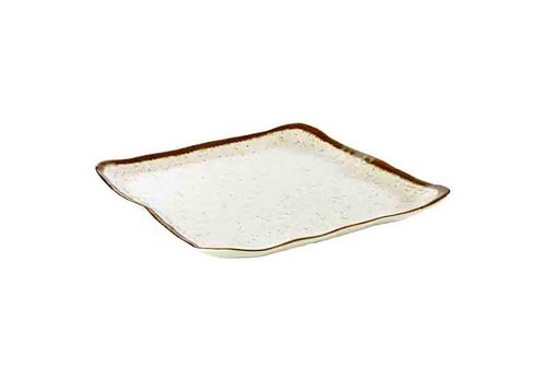  APS Witte Melamine Bord | Stone Art Line | 33,0 x 32,5 cm 