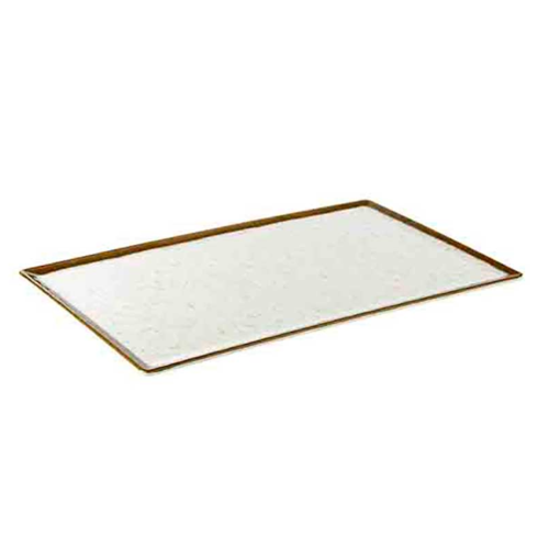  APS White Melamine Serving Platter | Stone Art Line 4 Formats 