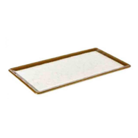 White Melamine Serving Platter | Stone Art Line 4 Formats