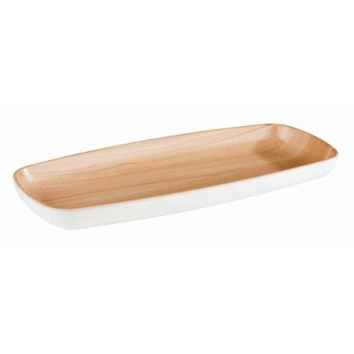  APS Plateau de service en mélamine | 27,0 cm x 12,0 cm | 2 couleurs | Ligne Frida 