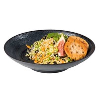 Deep Melamine Bowl Dark Wave Line | 4 Formats