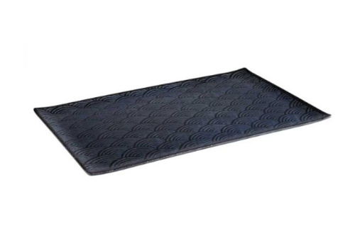  APS Melamine Serving Tray | 4 Sizes | Dark Wave Line 