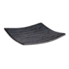 APS Serviertablett aus Melamin | 14 cm x 14 cm | Dunkle Wellenlinie