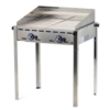 Hendi Green Fire with 2 Burners | with Wind Cap | 2 Stainless Steel Grates