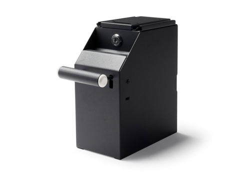  HorecaTraders Skimming Safe PRO SAFE | Black Undermount Double Lock 100x195x240mm 