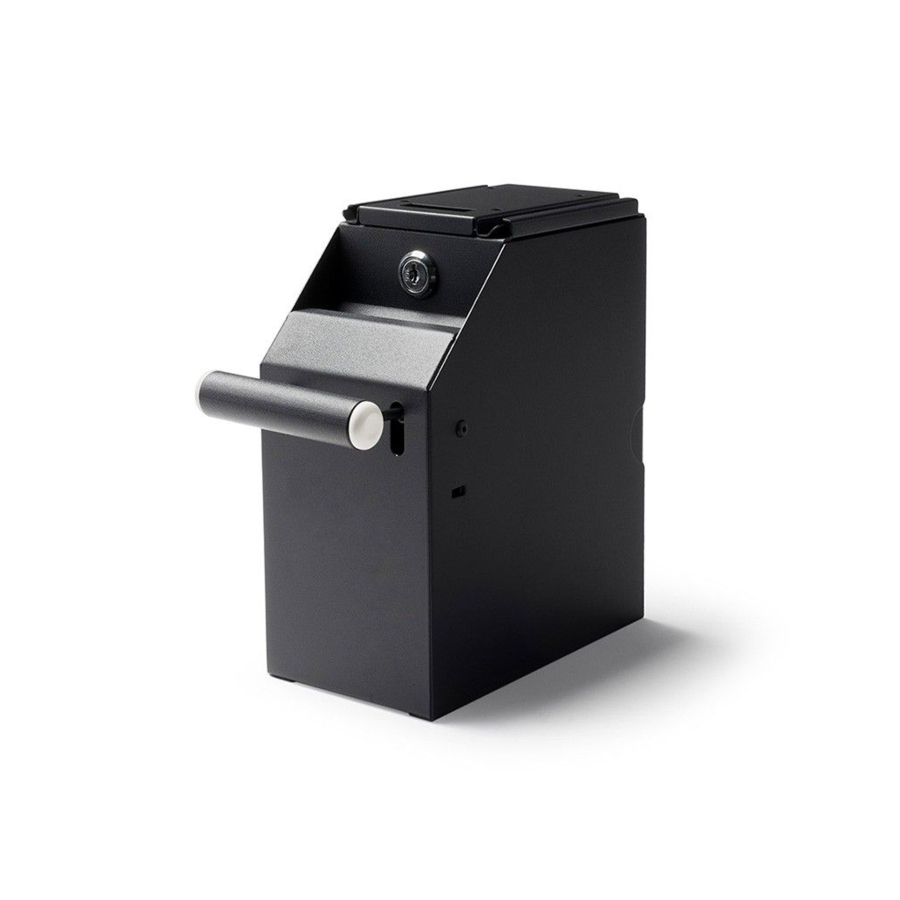 Écrémage sécurisé PRO SAFE | Serrure double encastrée noire 100 x 195 x 240 mm