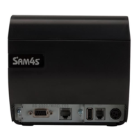 Black receipt printer SAM4S | Ellix 30-III