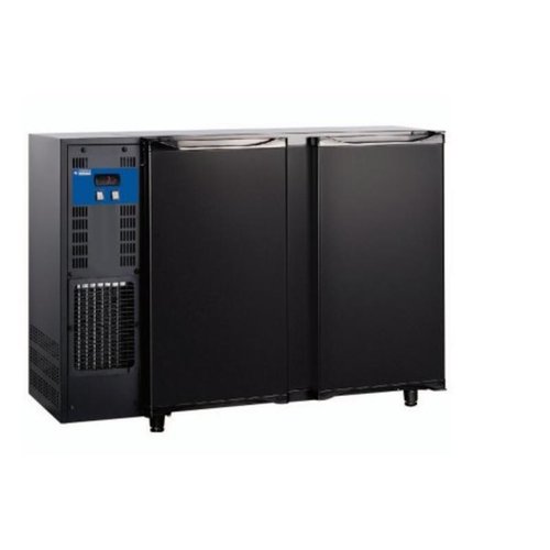  HorecaTraders Bar fridge with 2 doors | 375 liters | 145.5x56.5x (H) 90.5cm 