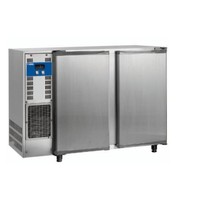 Barkühlschrank aus Edelstahl mit 2 Türen | 375 Liter | 145,5 x 56,5 x (H) 90,5 cm