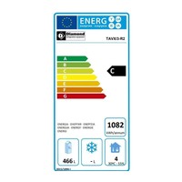 Réfrigérateur de bar en acier inoxydable avec 3 portes | 579 litres | 206,5 x 56,5 x (H) 90,5 cm