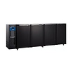 HorecaTraders Réfrigérateur bar 4 portes | 783 litres | 267,5 x 56,5 x (H) 90,5 cm