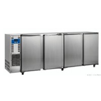 Réfrigérateur de bar en acier inoxydable avec 4 portes | 783 litres | 267,5 x 56,5 x (H) 90,5 cm