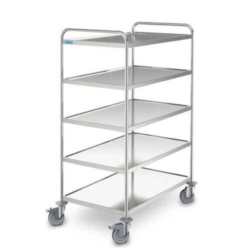  Hupfer Chariot de service Hupfer | 5 étages | Acier inoxydable 
