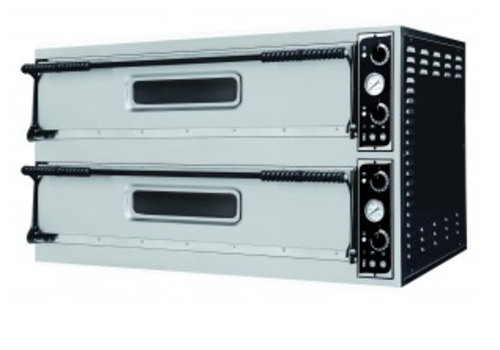  Combisteel Four à pizza double en acier inoxydable | Pizza 2 x 2 