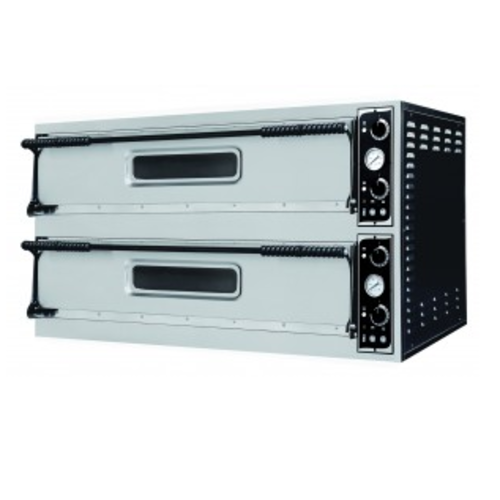  Combisteel Four à pizza double en acier inoxydable | Pizza 2 x 2 