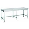 Combisteel Werktafel RVS Open Onderstel 80cm 4 Poots | 7 Formaten