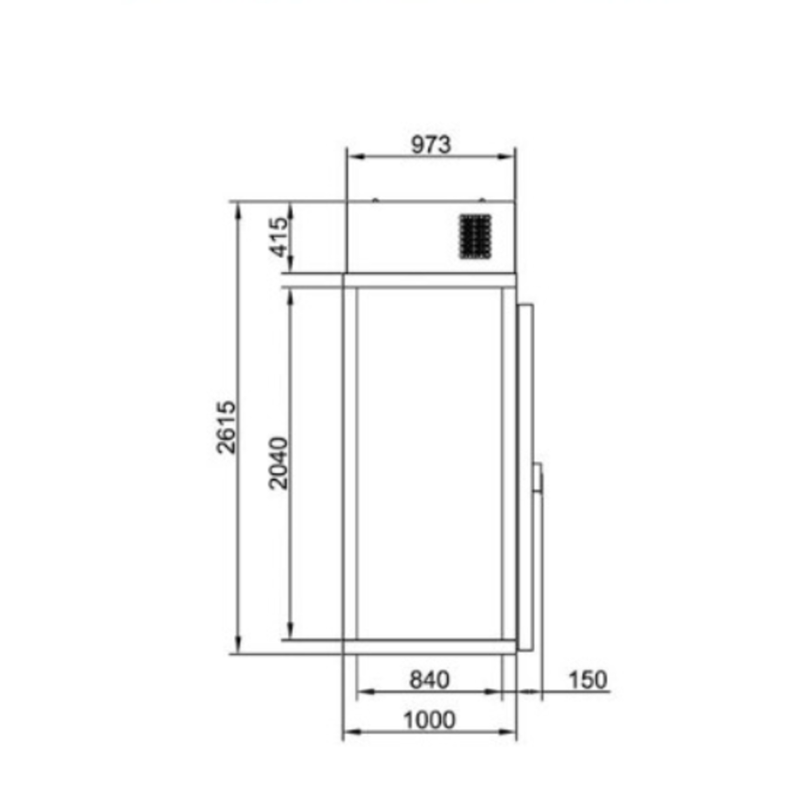 Mini cellule de congélation avec unité | 230 V | -22/-10°C
