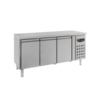 Combisteel Banc de travail réfrigéré | 3 portes | Moteur droit | Acier inoxydable