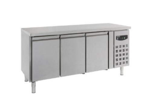  Combisteel Banc de travail réfrigéré | 3 portes | Moteur droit | Acier inoxydable 