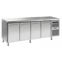 Stainless steel freezer workbench 4 Doors | Grams GASTRO 07 F 2207 CMH AD DL / DL / DL / DR LM | 668L