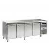 Gram Stainless steel freezer workbench 4 Doors | Grams GASTRO 07 F 2207 CSG A DL / DL / DL / DR L2 | 668L