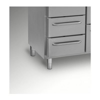 Stainless steel freezer workbench 4 Doors | Grams GASTRO 07 F 2207 CSG A DL / DL / DL / DR L2 | 668L