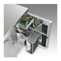 Stainless steel freezer workbench | 4 Doors | Gram GASTRO 07 F 2207 CSG A DL/DL/DL/DR L2 | 668L