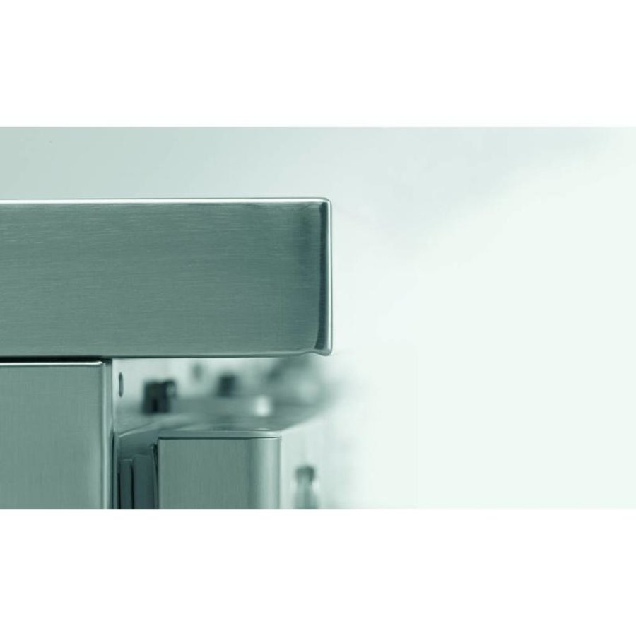Stainless steel freezer workbench 4 Doors | Grams GASTRO 07 F 2207 CSG A DL / DL / DL / DR L2 | 668L