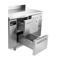 Établi de congélation en acier inoxydable | 3 portes | R290 | PRINTEMPS 703 I/A BT | 178x70x(H)90cm