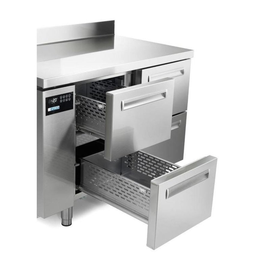 Établi de congélation en acier inoxydable | 3 portes | R290 | PRINTEMPS 703 I/A BT | 178x70x(H)90cm