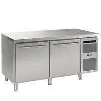 Freezer workbench stainless steel 2 Doors | Grams GASTRO 08 F 1808 CSG A DL DR L2 | 586L