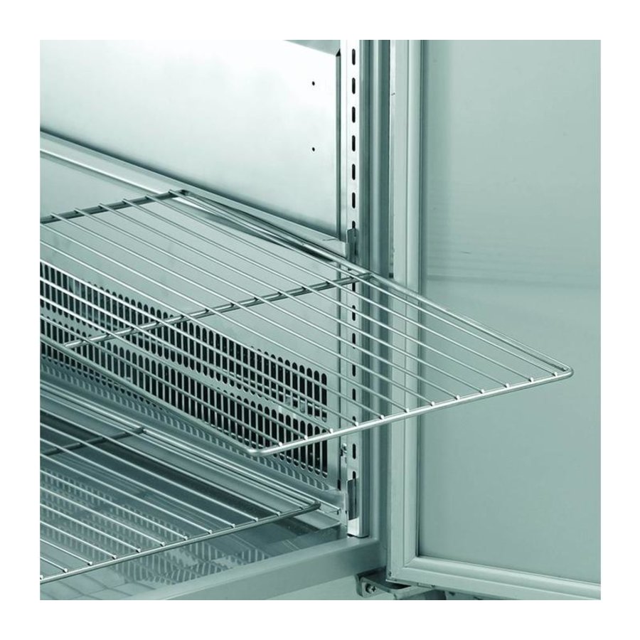 Établi de congélation en acier inoxydable | 2 portes | Gramme GASTRO 08 F 1808 CSG A DL DR L2 | 586L