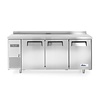 Hendi Stainless steel freezer workbench | 390L | 3 Doors | 1800x600x (H)850mm