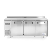 Stainless steel freezer workbench | 390L | 3 Doors | 1800x600x (H)850mm