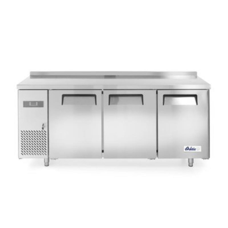 Stainless steel freezer workbench | 390L | 3 Doors | 1800x600x (H)850mm