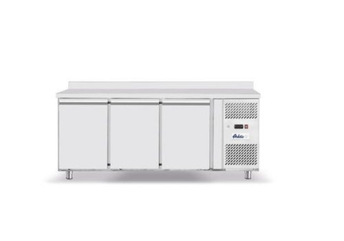  Hendi Établi de congélation en acier inoxydable | 3 portes | Avec Splash Edge | 1795x700x(H)850mm 