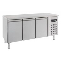 Stainless Steel Freezer Workbench | 3 Doors | 402 Liters | 180x70x(h)86cm