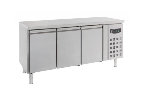  Combisteel Stainless steel freezer workbench 3 Doors | 402 liters | 180x70x (h) 86 cm 