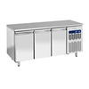 HorecaTraders Freezer table Ventilated-static | 3 Doors | 600x400 mm