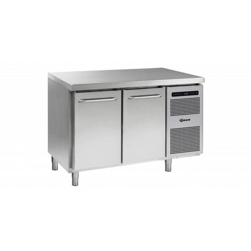  Gram Freezer workbench 2 Doors | Grams GASTRO 07 F 1407 CSG A DL / DR L2 | 345L 