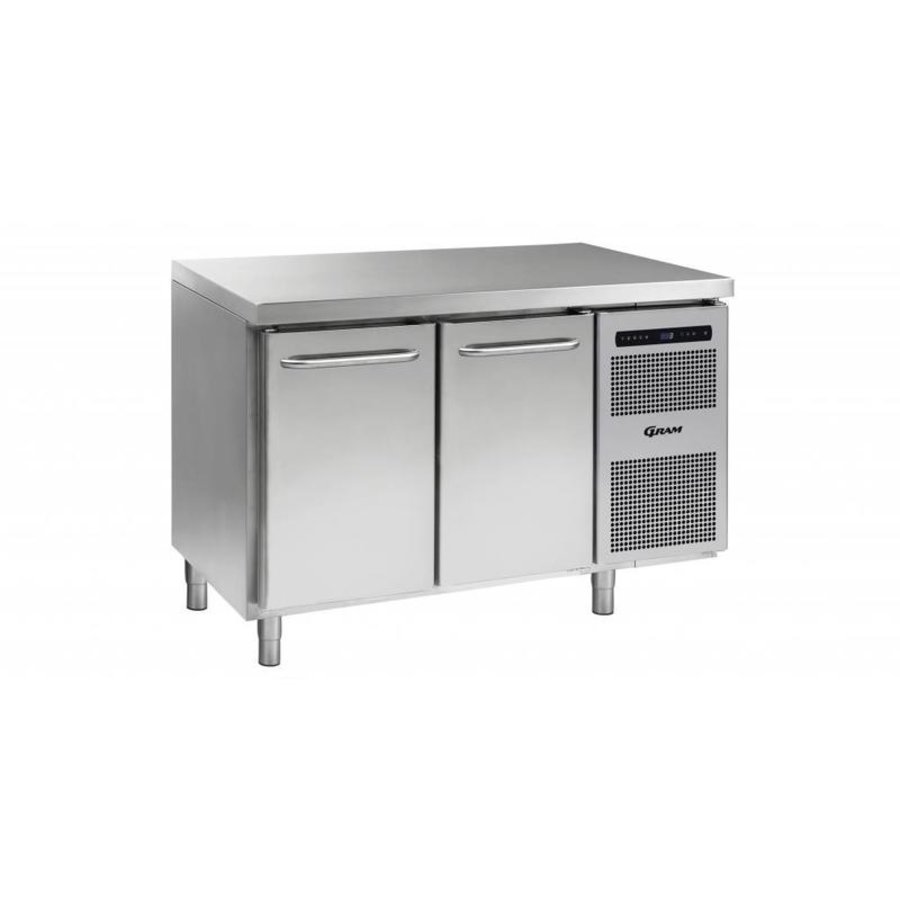 Établi congélateur 2 portes | Gram GASTRO 07 F 1407 CSG A DL/DR L2 | 345L