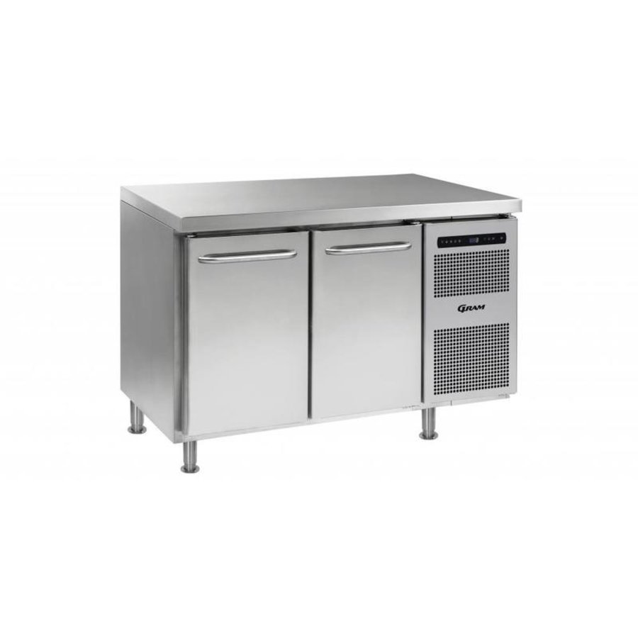 Établi congélateur 2 portes | Gram GASTRO 07 F 1407 CMH AD DL/DR LM | 345L